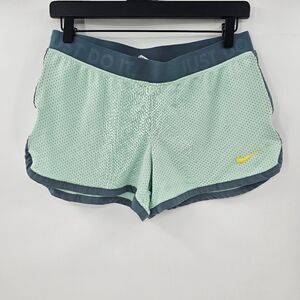 Nike shorts medium teal blue green gym workout running athletic